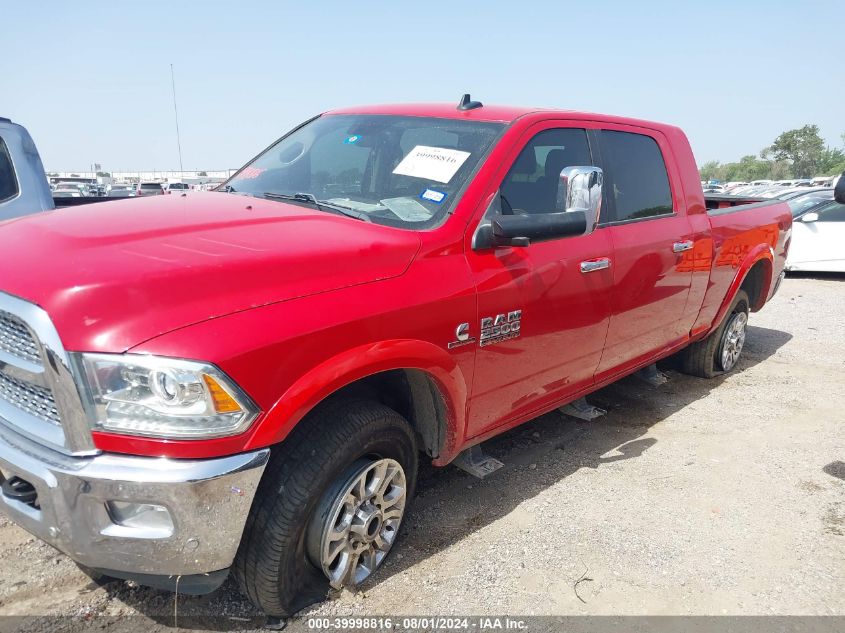 2018 Ram 2500 Laramie Mega Cab 4X4 6'4 Box VIN: 3C6UR5NL1JG250388 Lot: 39998816