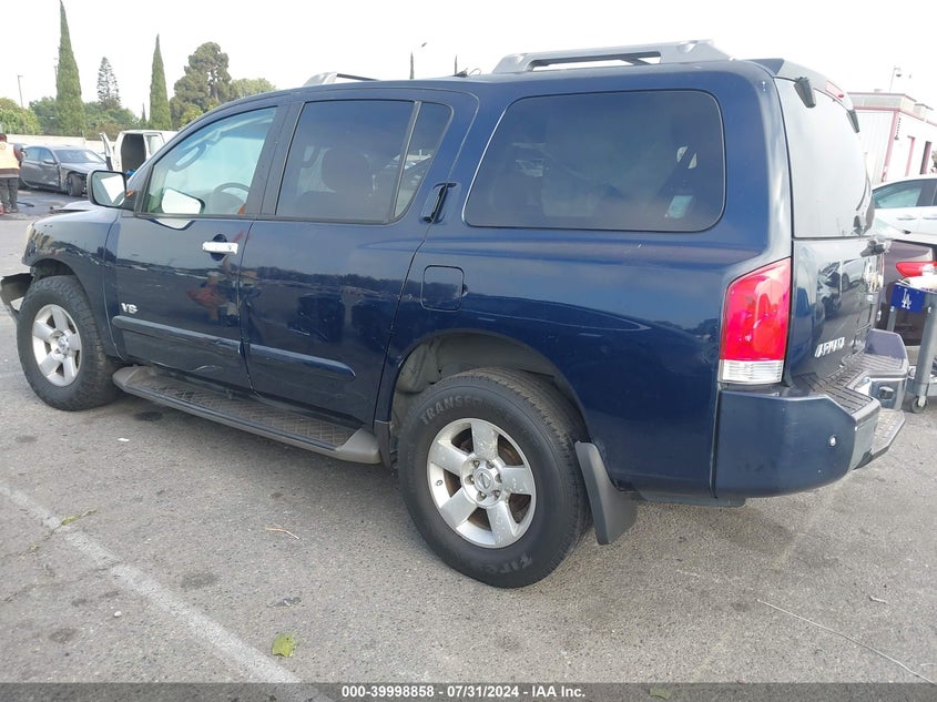 2007 Nissan Armada Se/Le VIN: 5N1AA08A07N721037 Lot: 39998858