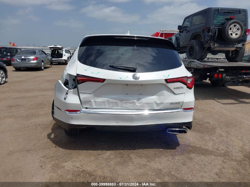 2022 Acura Mdx Advance Package VIN: 5J8YE1H81NL040423 Lot: 39998883