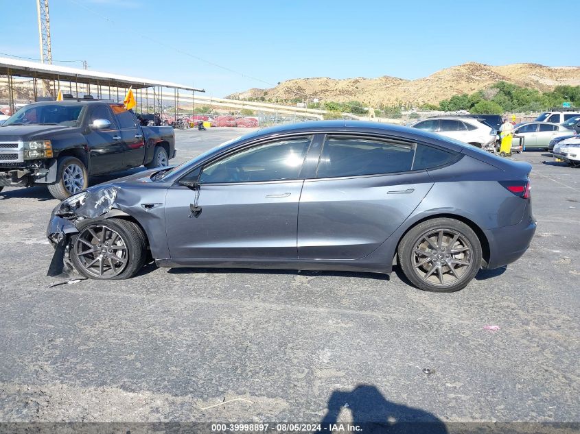 2022 Tesla Model 3 Long Range Dual Motor All-Wheel Drive VIN: 5YJ3E1EB8NF206593 Lot: 39998897