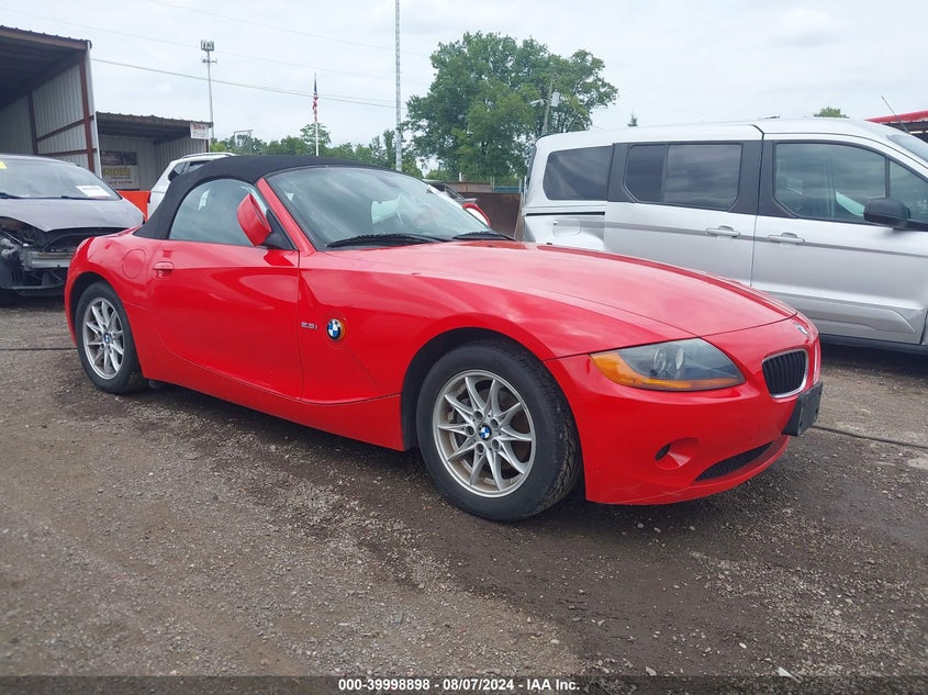 2004 BMW Z4 2.5I VIN: 4USBT33544LR68335 Lot: 39998898
