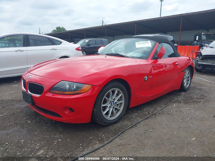 2004 BMW Z4 2.5I VIN: 4USBT33544LR68335 Lot: 39998898