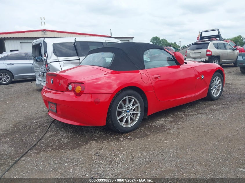 2004 BMW Z4 2.5I VIN: 4USBT33544LR68335 Lot: 39998898