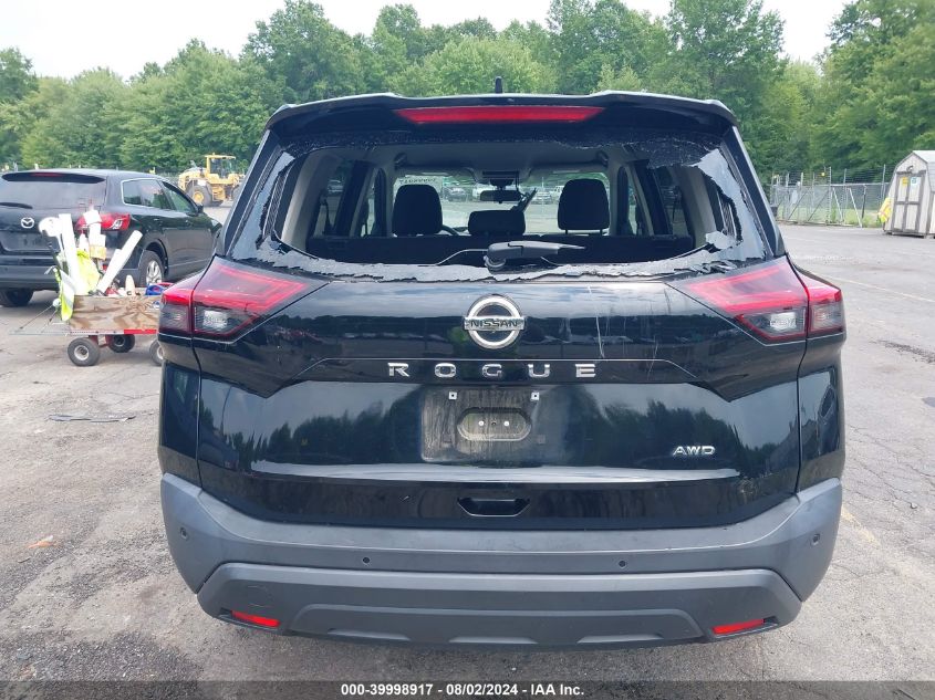 2021 Nissan Rogue S Intelligent Awd VIN: 5N1AT3AB6MC732257 Lot: 39998917