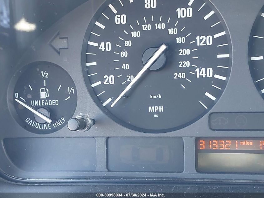 1998 BMW 528I VIN: WBADD5328WBV56132 Lot: 39998934