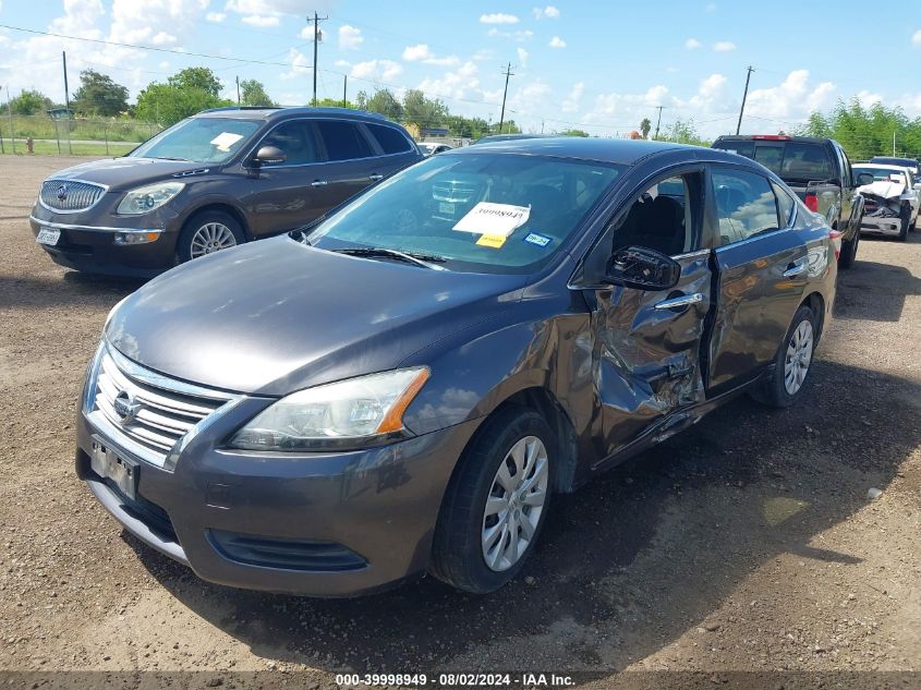 2014 Nissan Sentra S VIN: 3N1AB7AP3EY278832 Lot: 39998949