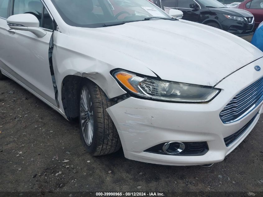 2013 Ford Fusion Titanium VIN: 3FA6P0K90DR337216 Lot: 39998965