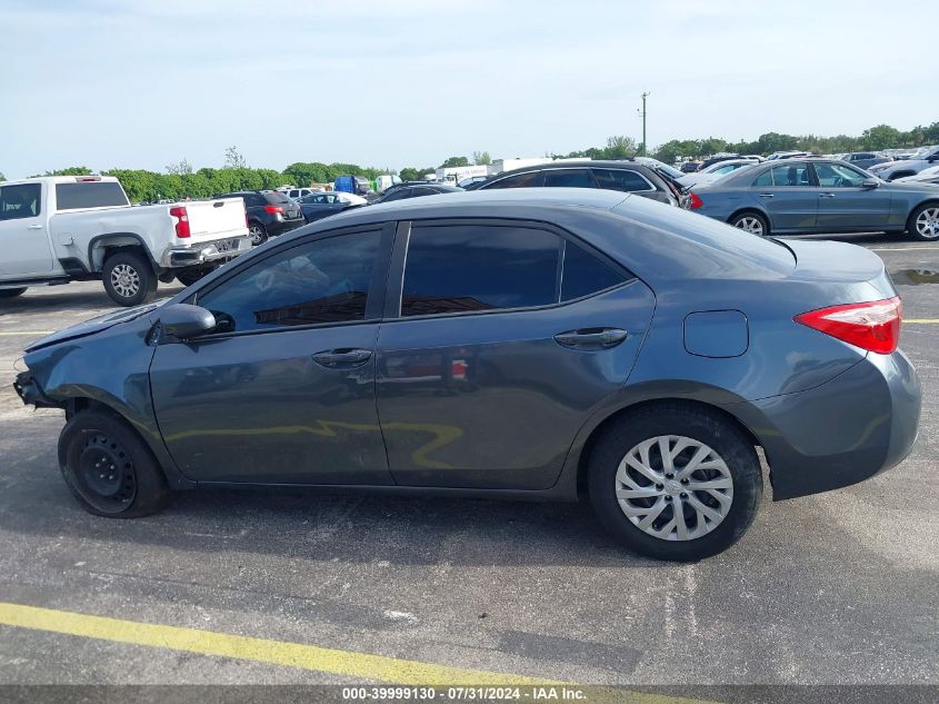 2018 Toyota Corolla Le VIN: 5YFBURHE0JP795219 Lot: 39999130