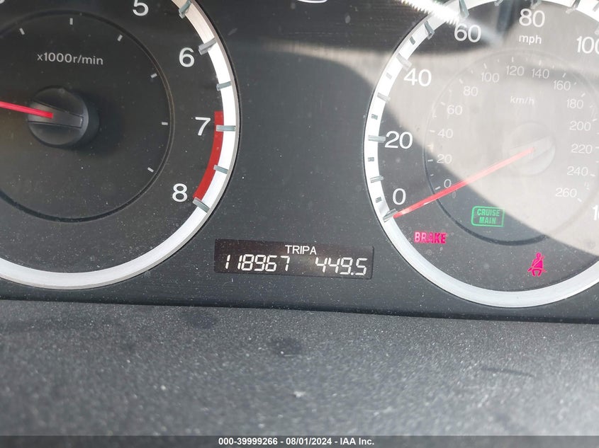 2009 Honda Accord 2.4 Lx-P VIN: 1HGCP25409A103542 Lot: 39999266