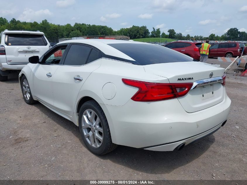 2016 Nissan Maxima 3.5 Sv VIN: 1N4AA6AP1GC438170 Lot: 39999275