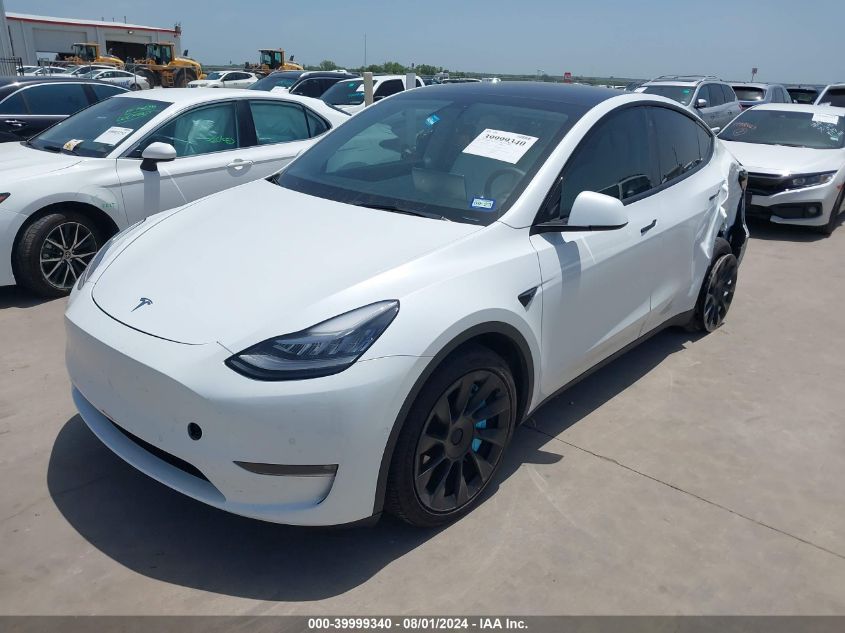 7SAYGDEE8NF312024 2022 TESLA MODEL Y - Image 2