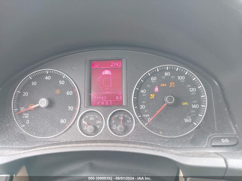 2007 Volkswagen Jetta 2.5 Option Package 2 VIN: 3VWDF81K37M139140 Lot: 39999352