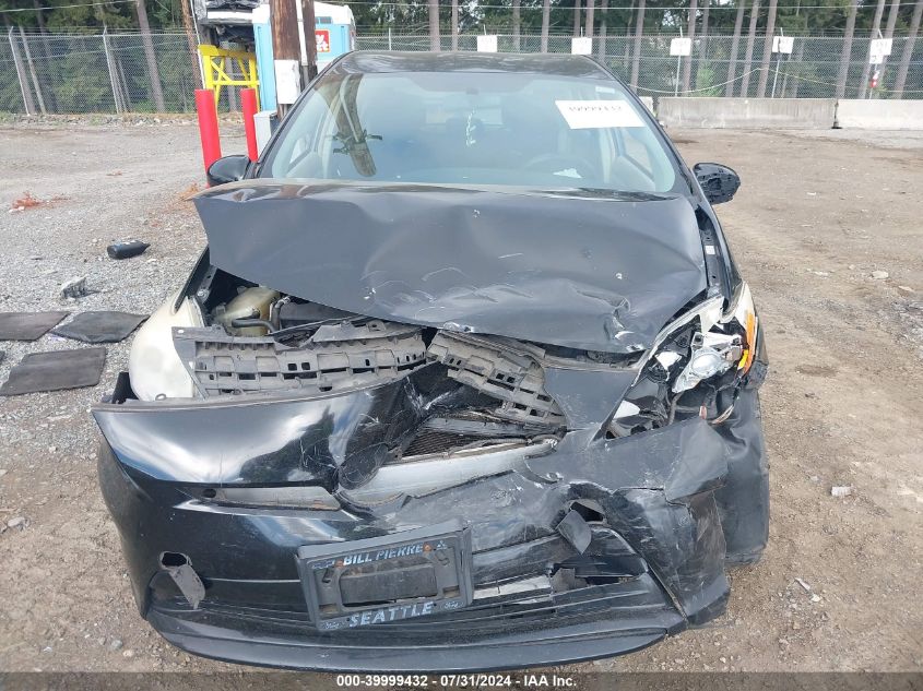 2013 Toyota Prius Two VIN: JTDKN3DU7D0342124 Lot: 39999432