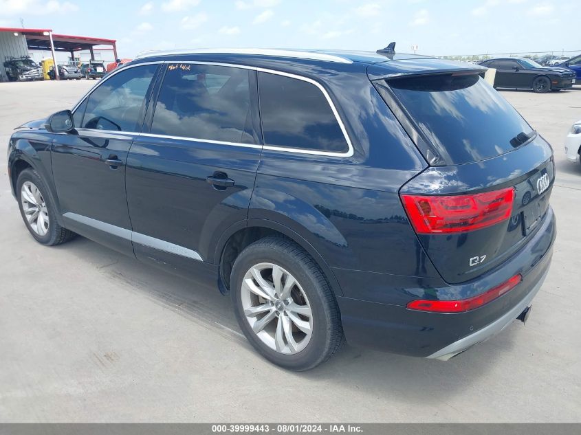 2017 Audi Q7 Premium VIN: WA1AHAF71HD043056 Lot: 39999443