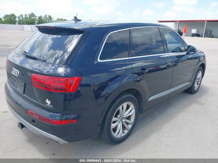 2017 Audi Q7 Premium VIN: WA1AHAF71HD043056 Lot: 39999443