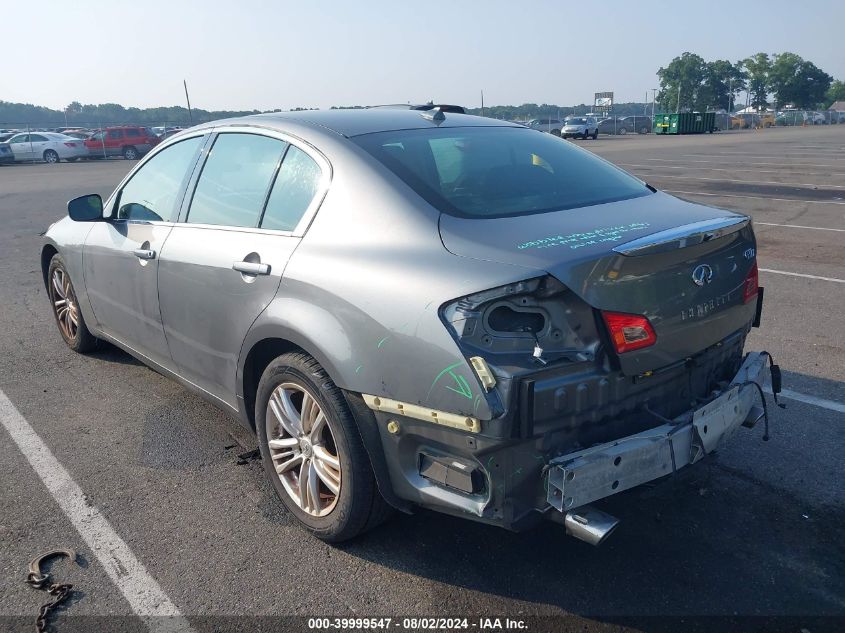 2013 Infiniti G37X VIN: JN1CV6AR8DM764971 Lot: 39999547