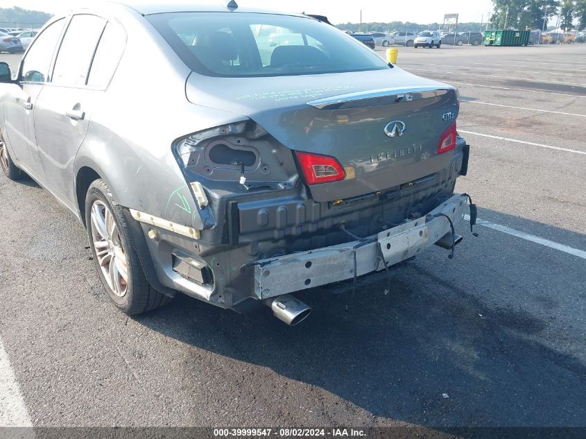 2013 Infiniti G37X VIN: JN1CV6AR8DM764971 Lot: 39999547