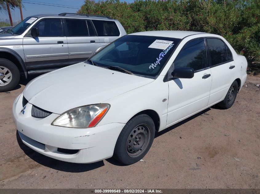 2004 Mitsubishi Lancer Es VIN: JA3AJ26E54U069215 Lot: 39999549