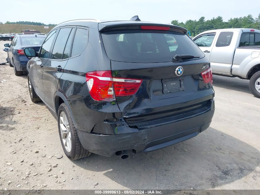 2013 BMW X3 xDrive28I VIN: 5UXWX9C53D0A29047 Lot: 39999613