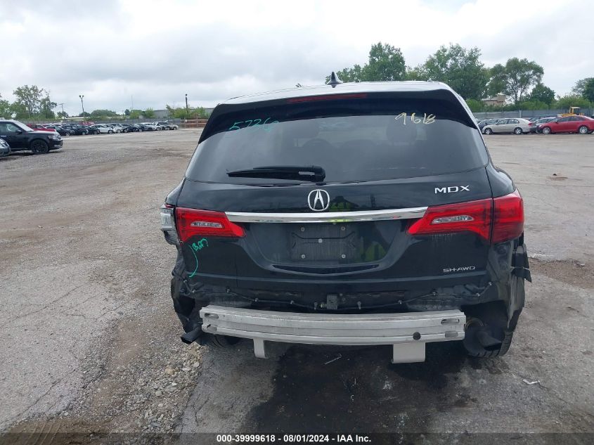 2017 Acura Mdx Technology VIN: 5FRYD4H51HB031073 Lot: 39999618