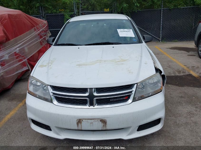 2013 Dodge Avenger Se V6 VIN: 1C3CDZAG9DN717673 Lot: 39999647