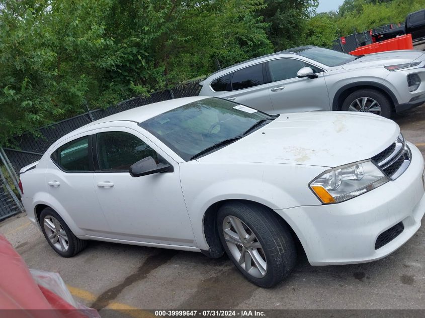 2013 Dodge Avenger Se V6 VIN: 1C3CDZAG9DN717673 Lot: 39999647