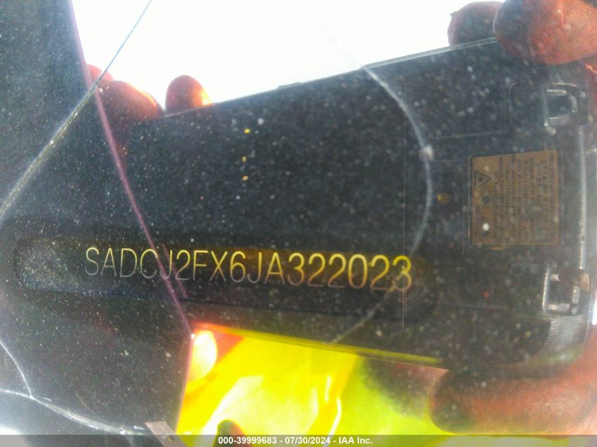 2018 Jaguar F-Pace 25T Premium VIN: SADCJ2FX6JA322023 Lot: 39999683