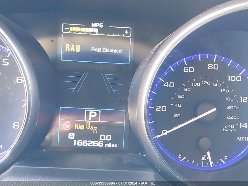 2017 Subaru Outback 2.5I Limited VIN: 4S4BSANCXH3225446 Lot: 39999684