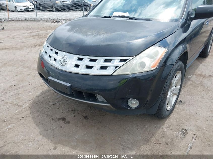 2003 Nissan Murano Sl VIN: JN8AZ08W93W215479 Lot: 39999694