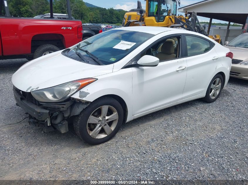 2013 Hyundai Elantra Gls VIN: 5NPDH4AE4DH253813 Lot: 39999800