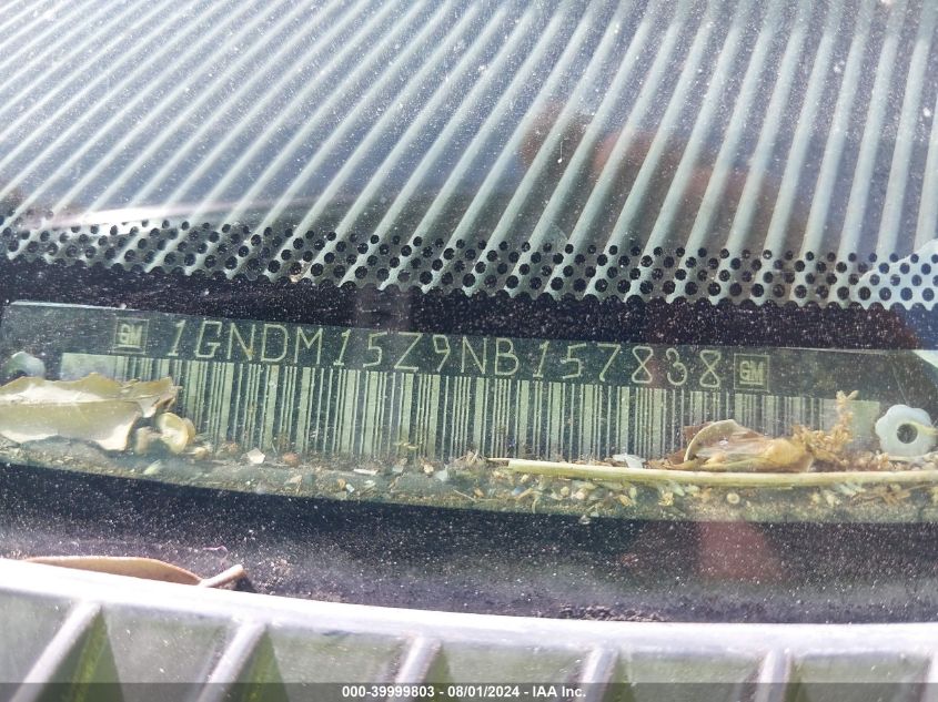 1992 Chevrolet Astro VIN: 1GNDM15Z9NB157838 Lot: 39999803