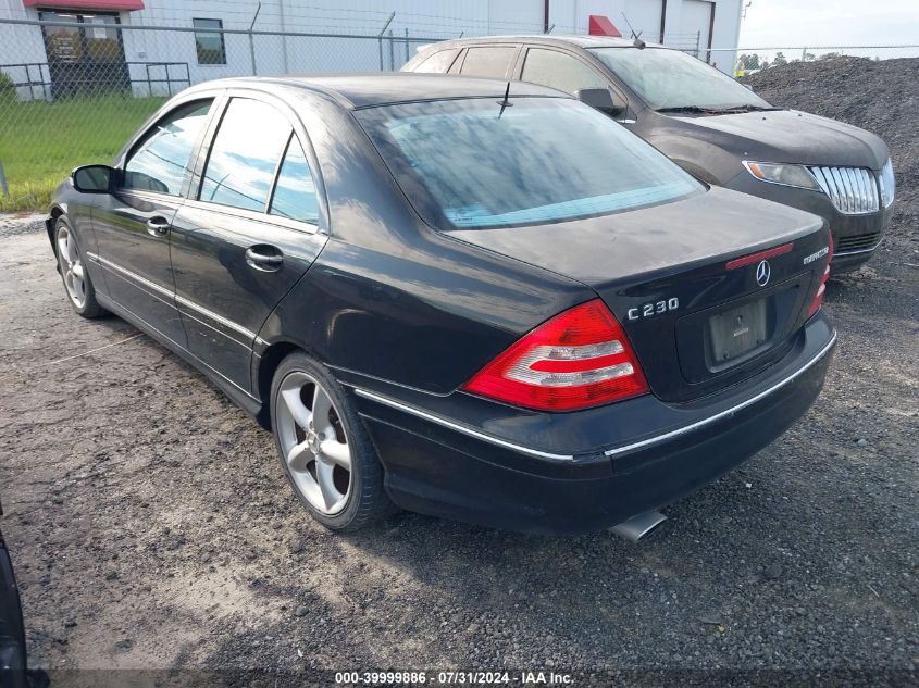 WDBRF40JX5F656036 | 2005 MERCEDES-BENZ C 230