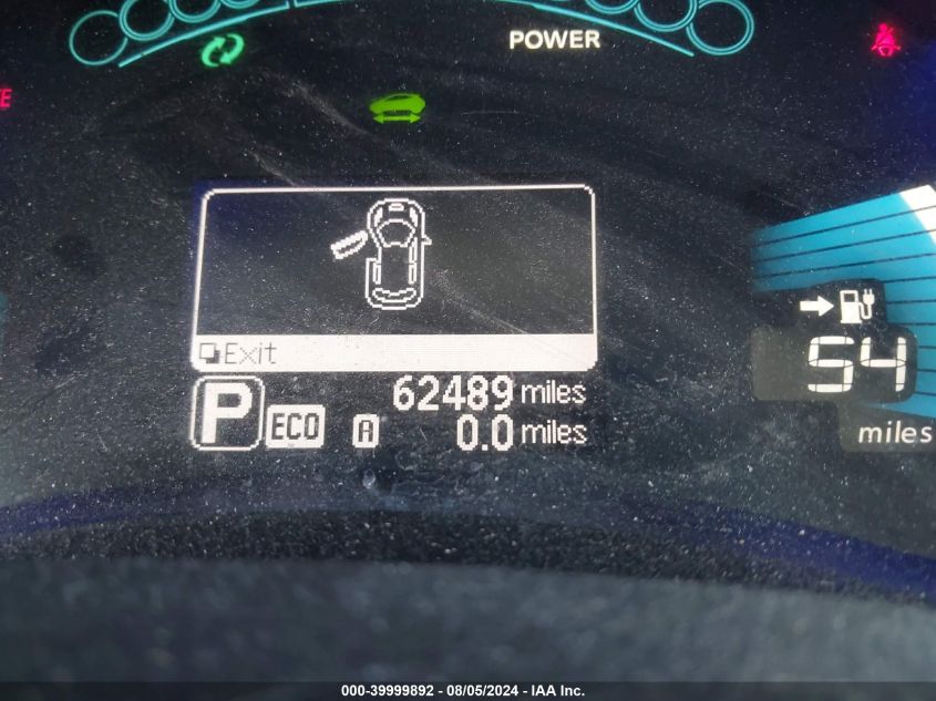 2015 Nissan Leaf S VIN: 1N4AZ0CP2FC332411 Lot: 39999892