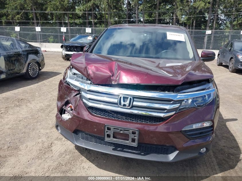 2017 Honda Pilot Ex-L VIN: 5FNYF6H50HB057431 Lot: 39999903