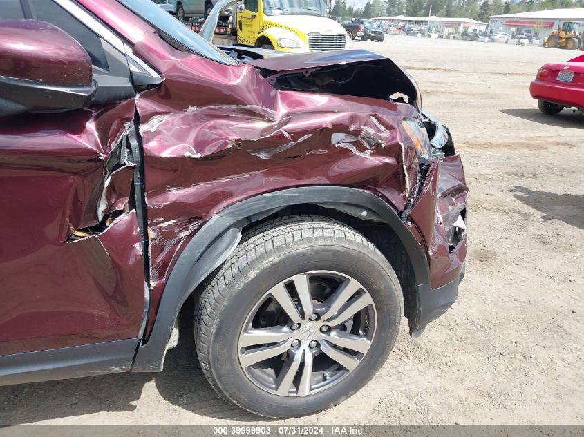 2017 Honda Pilot Ex-L VIN: 5FNYF6H50HB057431 Lot: 39999903