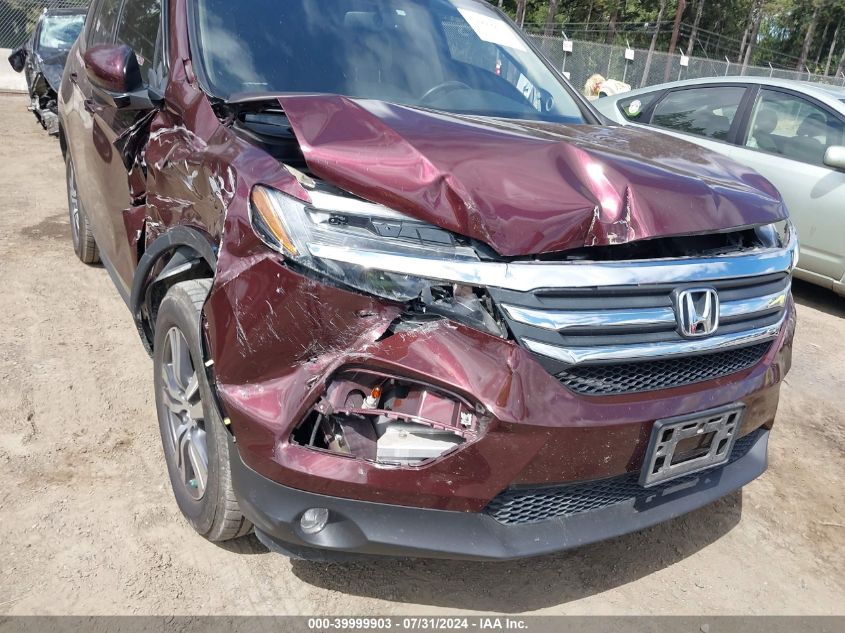 2017 Honda Pilot Ex-L VIN: 5FNYF6H50HB057431 Lot: 39999903