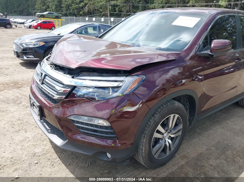 2017 Honda Pilot Ex-L VIN: 5FNYF6H50HB057431 Lot: 39999903