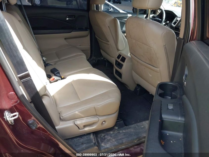 2017 Honda Pilot Ex-L VIN: 5FNYF6H50HB057431 Lot: 39999903