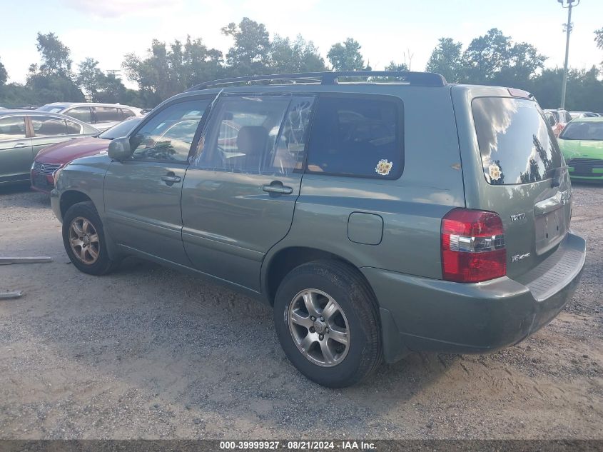 2006 Toyota Highlander V6 VIN: JTEEP21A560151392 Lot: 39999927