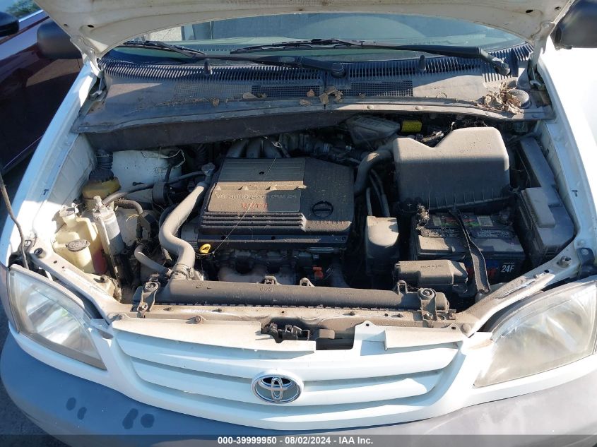 2001 Toyota Sienna Le VIN: 4T3ZF13C51U350688 Lot: 39999950