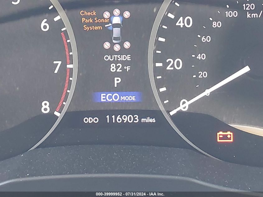 2015 Lexus Es 350 VIN: JTHBK1GG0F2186694 Lot: 39999952