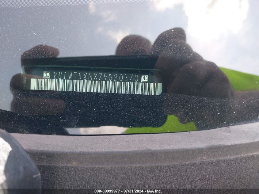 2007 Chevrolet Impala Lt VIN: 2G1WT58NX79320370 Lot: 39999977