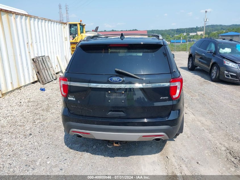 2017 Ford Explorer Xlt VIN: 1FM5K8D82HGD01334 Lot: 40000046