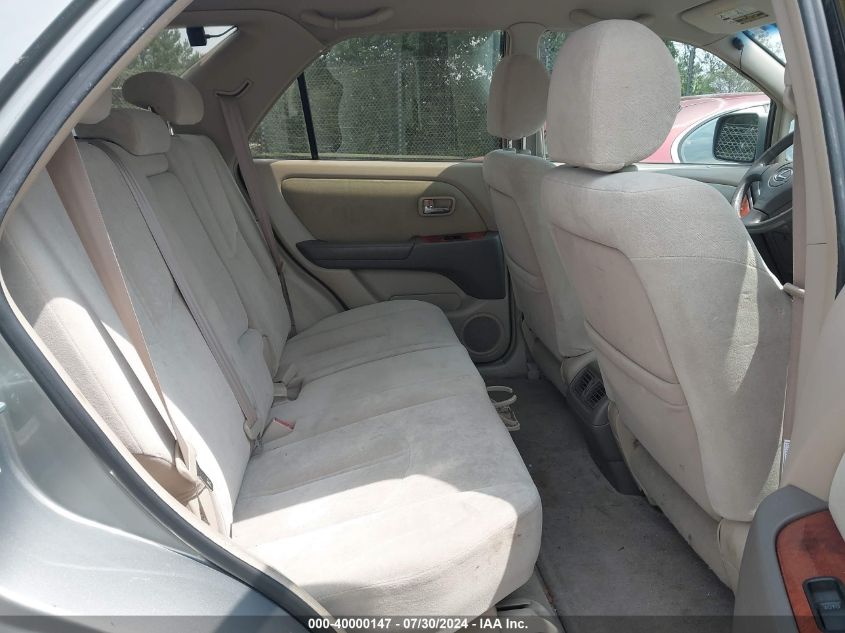 2001 Lexus Rx 300 VIN: JTJHF10U710184040 Lot: 40000147