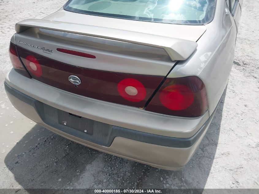 2003 Chevrolet Impala Ls VIN: 2G1WH52K639298331 Lot: 40000185