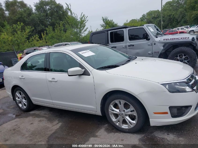 2012 Ford Fusion Se VIN: 3FAHP0HA4CR415019 Lot: 40000199