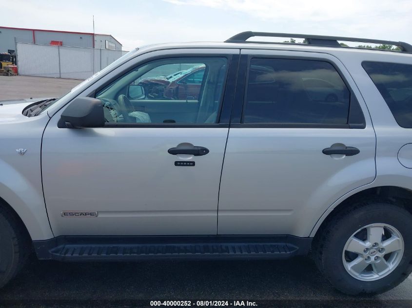 2008 Ford Escape Xlt VIN: 1FMCU03108KA72818 Lot: 40000252