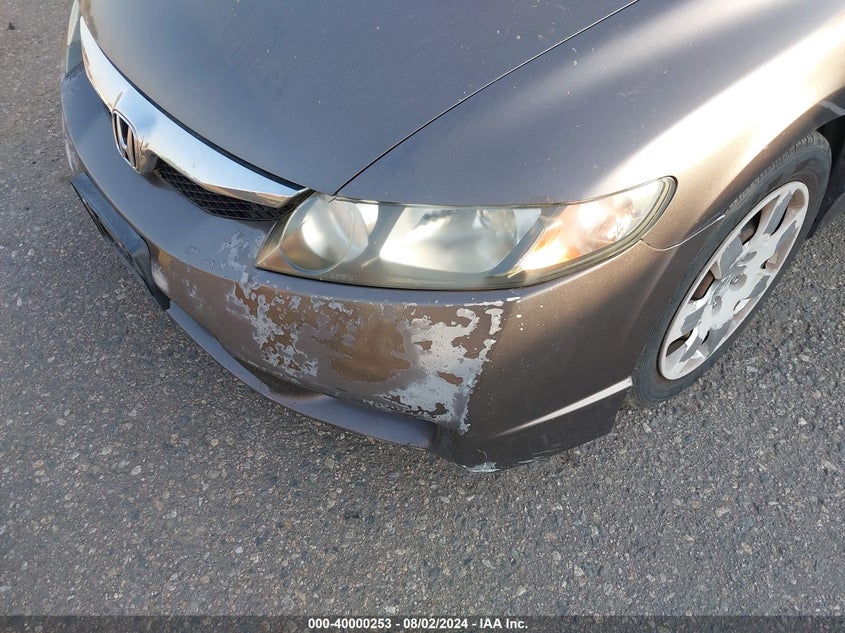 2009 Honda Civic Lx VIN: 19XFA16569E043357 Lot: 40000253