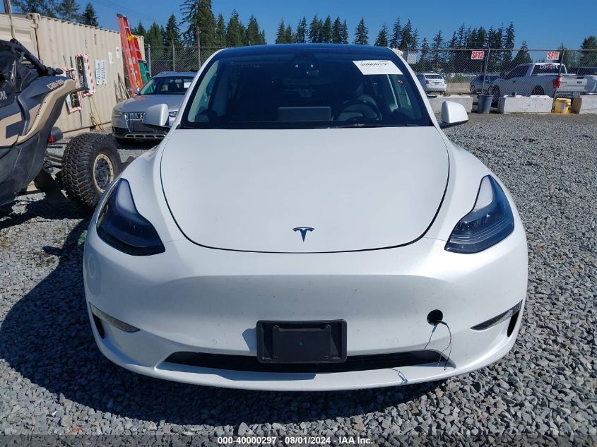 2022 Tesla Model Y Performance Dual Motor All-Wheel Drive VIN: 7SAYGDEFXNF394668 Lot: 40000297