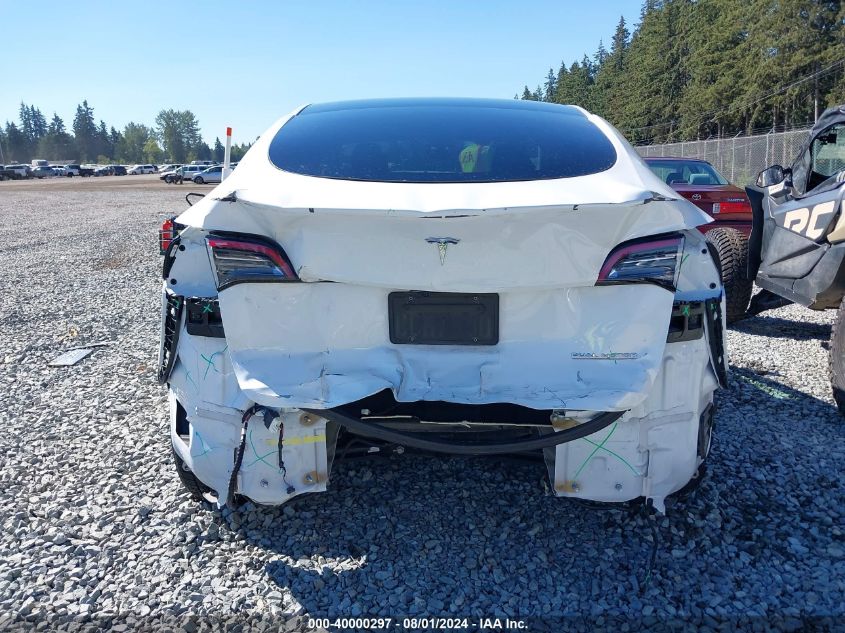 2022 Tesla Model Y Performance Dual Motor All-Wheel Drive VIN: 7SAYGDEFXNF394668 Lot: 40000297